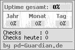 Serverchecks bei http://www.pd-guardian.de - Ihr kostenloser Cronjob- und Server&uuml;berwachungsdienst mit Uptime-Statistik f&uuml;r Ihre Homepage